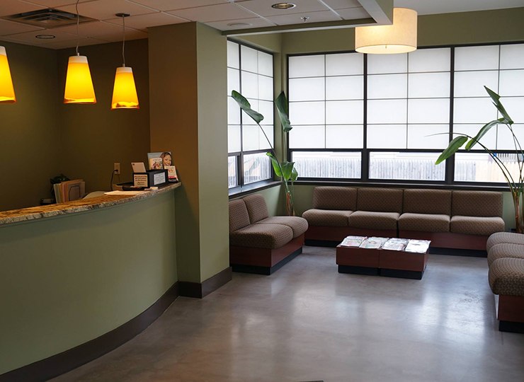 dental office main reception area